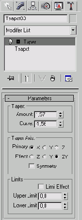 Taper (Сжатие)